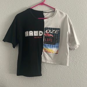 Split Crop top SHEIN